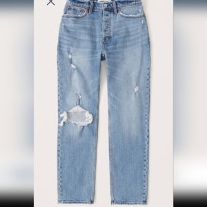 Abercrombie curve love dad jeans